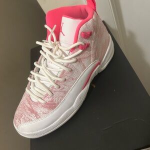 Air Jordan Pink and White Sneakers